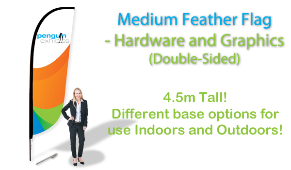 Medium Feather Flag - Hardware and Graphics (double-sided)