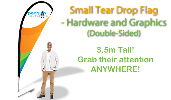 Small Tear Drop Flag - Hardware and Graphics (double-side)