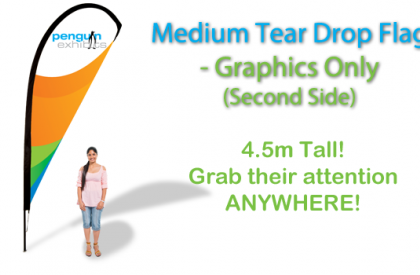 Medium Tear Drop Flag - Graphics (second side)